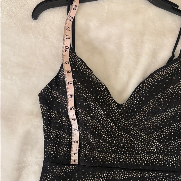 ✨ Windsor Black Rhinestone Mermaid Slit Dress | Size S | Like New ✨ - Picture 6 of 14